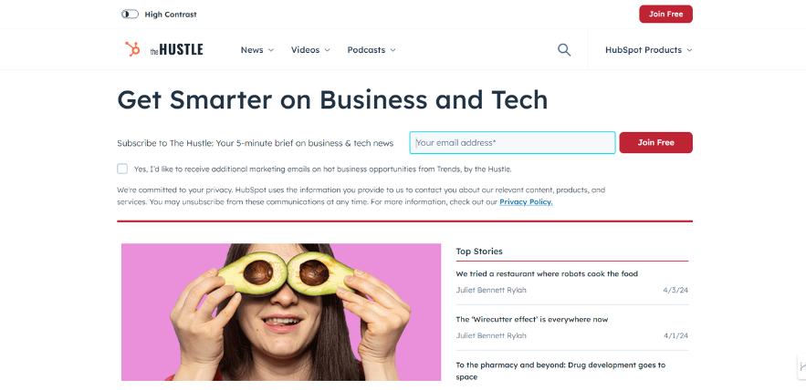 Imagen de la portada de la Newsletter The Huslte