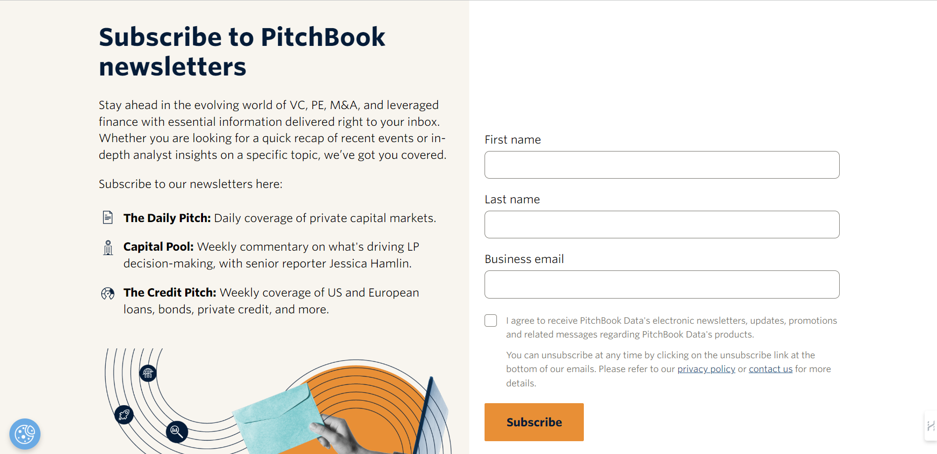 Imagen de la portada de la revista digital Pitchbook