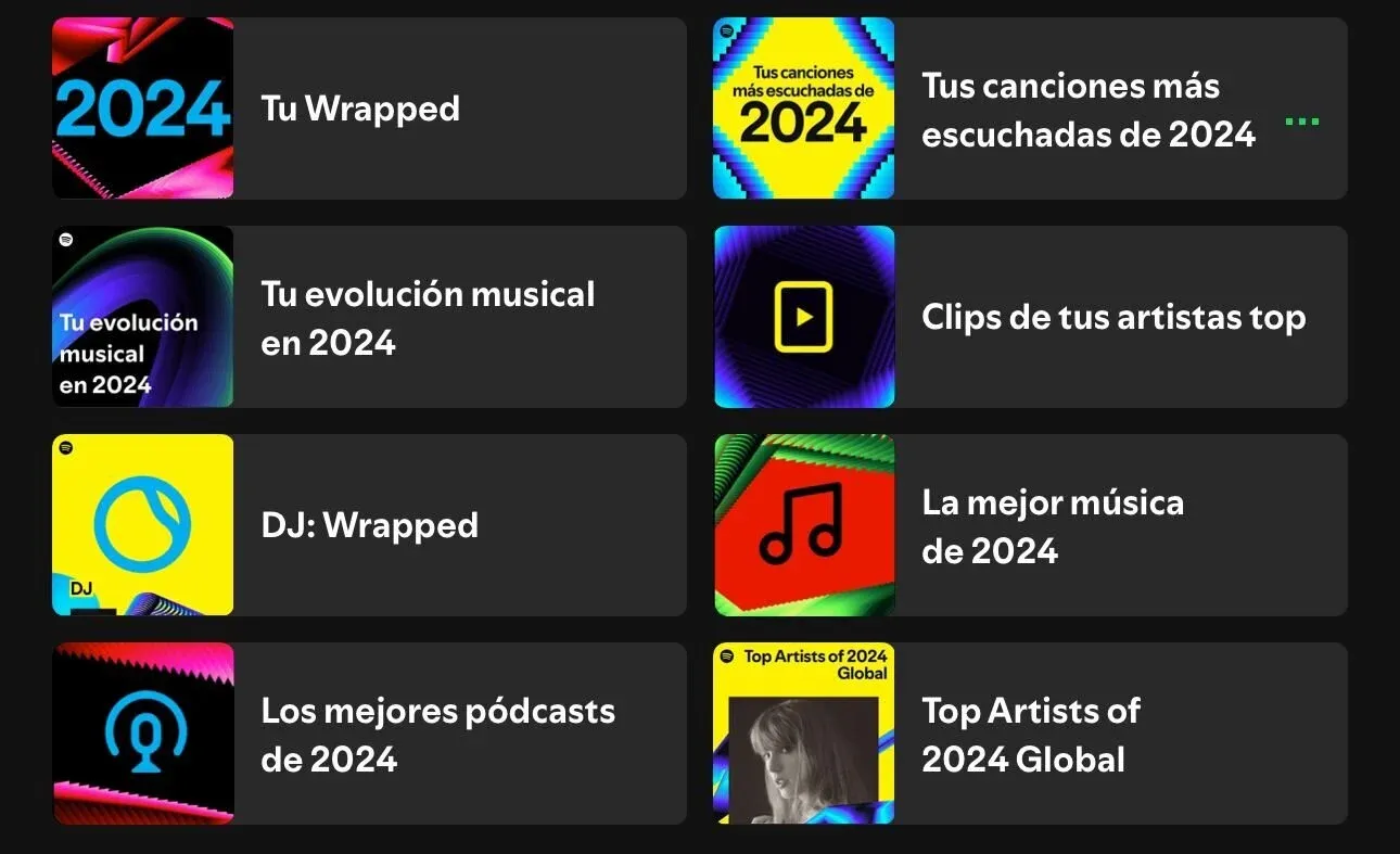 Playlists personalizadas generadas por Spotify